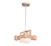 MMRTDJDR Traditional Northern Europe Log Glass Lampshade Restaurant Chandelier Simple Chinese Wooden Pendant Lights Cafe Study Aisle Adjustable Hanging Line Ceiling Lamp Fixtures Size : Single head