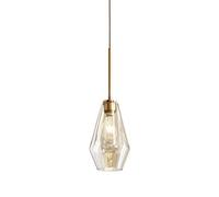 MMRTDJDR Traditional Pendant Light, Nordic Iron Metal Chandelier Personality Creative Bedside Single Head LED Suspension Light Simplicity Glass Lighting Fixture, E27 Restaurant Loft Cafe Ceiling Lamp