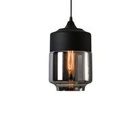 MMRTDJDR Traditional Simple Modern Smoke Gray Glass Fish Tank Lampshade Ceiling Pendant Light Creative E27 Adjustable Chandelier Restaurant Dining Bookshops Kitchen Barn Warehouse Hanging Lamp