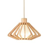MMRTDJDR Traditional Wooden Ceiling chandelier Simple geometric neutral Nordic modern Home/store high-end lighting for bedroom/bathroom/kitchen/living room/cafe/bar/restaurant Fixtures Size :