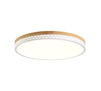 MMRTDJDR Ultra-Thin Round LED Flush Mount Ceiling Lights Lamp Fixtures, Three-Color Dimming Ceiling Light, Acrylic Lamp Shade, Close to Ceiling Light Fixtures