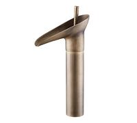 MMRTDJDR Vanity Faucet Waterfall tap Bathroom faucets Antique Brass Single Hole for Sink 1 Tall Toilet,Antique B(Antique B)