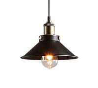 MMRTDJDR Vintage Industrial Style Wrought Iron Chandelier, Semi Recessed Pendant Light, E27/E26 Base, Metal Shade, Ceiling Lighting Fixture, Restaurant Bar Loft Decoration Hanging Lamp