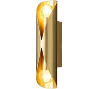 MMRTDJDR Wall Lamps Sconces 2-Light Lighting Wall Sconce Metal Flute Bedside E14 Socket Wall Lights for Bedroom Corridor Lighting Fixtures