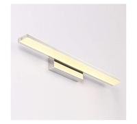 MMRTDJDR Wall Lamps Sconces Bathroom Mirror Light, LED Mirror Light, Makeup Front Lighting Mirror Headlight Energy-Saving Wall Lamp |Stainless Steel Base for Mirror Cabinet Picture Wall Vanity-Warm