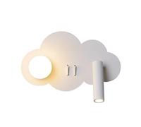 MMRTDJDR Wall Lamps Sconces Cloud Rotatable Wall Lamp Wall Sconce LED Reading Wall Lamp with White Bedroom Bedside Wall Mount Light Living Room Hallway Decor