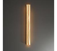 MMRTDJDR Wall Lamps Sconces Dimmable LED Wall Light Indoor Bamboo Wood Long Wall Lamp 12W Linear Wall Sconce Minimalism Vintage Farmhouse Wall Mount Bar for Bedroom Hallway Living Room(Wood