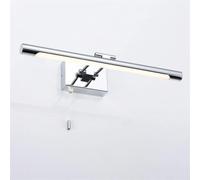 MMRTDJDR Wall Lamps Sconces lamp LED Bathroom Mirror Lights, Wall Toilet Mirror Lamps, Chrome Vanity Cabinet Wall Lamp with Pull Cord, Bath Mirror Front Light Fitting Above Mirror, Frame Picture