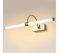 MMRTDJDR Wall Lamps Sconces LED Wall Sconce Vanity Wall Light Linear Copper for Bathroom Mirror Long Strip Wall Mount Light Makeup Lighting Fixture(Copper-3000k,59cm)