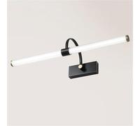 MMRTDJDR Wall Lamps Sconces LED Wall Sconce Vanity Wall Light Linear Copper for Bathroom Mirror Long Strip Wall Mount Light Makeup Lighting Fixture(Svart-3000k,59cm)