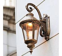 MMRTDJDR Wall Lamps Sconces Outdoor Wall Sconce Retro Waterproof Rust-Proof Aluminum Wall Light Fixture Villa Patio Community Wall-Mounted Lamp Garage Balcony Rainproof Glass Wall Lighting Bedside