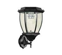 MMRTDJDR Wall Lamps Sconces Solar Outdoor Waterproof IP54 LED Wall Light Garden Doorpost Terrace Exterior Aluminum Wall Lamp Decorated Courtyard Villa Porch Wall Lantern -White Light_36*23cm(Warm