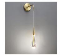 MMRTDJDR Wall Lamps Sconces Wall Lamp, Aluminum Bedside Wall Light with Glass Shade, LED Wall Sconce - 5W, Bedside Wall Lamps, Black/Gold Industrial Wall Lights-Dark-Warm Light(,White Light)