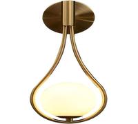 MMRTDJDR Wall Lamps Sconces Wall Lamp Globe Glasswall Mounted Light Brushed Brass Wall Sconce Lamp Mid Century Drop Wall Lights Living Room Wall Washer Bedroom Bedside Lamp, Vintage Chandeliers