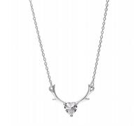 MMRTDJDR with You All the Way, Deer Inlaid with Diamond Collarbone Chain, Temperament Short Guard Deer Antler Necklace