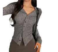 MMRTDJDR Womens pyjamas Autumn Winter Women Pajamas V Neck Pullover Trousers Sets Comfortable Solid Color Casual Fashion Temperament Set-Dark Gray-M 45-50Kg