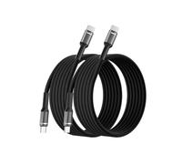 MMSANG USB C to USB C 2Pack 2M, 60W Fast Charging Cable Type C Cable USBC Charge Lead for iPhone 16 15 Pro Max Plus MacBook iPad Pro/Air Galaxy S24 S23/S22/S21 Ultra Pixel 8 Switch (2M)