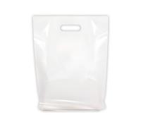 MMSBAGS Retail Plastic Merchandise Bags, Die Cut Handles, Strong, Tear Resistent, different Sizes and Colors. Perfect for Retail Stores, Parties or Any Events. Packs 100/200/500 (500, White, 9x12)