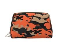 MMSJSBVY Animal Migration Leather Makeup Bag, Large-Capacity Travel Storage Bag, Dual-Purpose Toiletries and Makeup Bag