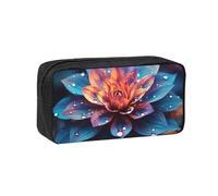 MMSJSBVY Beautiful Color Flower Large Capacity Pencil Case, Oxford Fabric Stationery Organizer with Smooth Zipper for School Office Travel