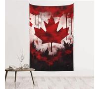 MMSJSBVY Canada Flag Decorative Tapestry 60x40in, Wall Art Wall Covering, Suitable As A Bedhead Backdrop, Beach Towel, Or Tablecloth