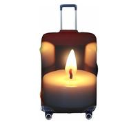 MMSJSBVY Candle Elastic Luggage Cover - Dust and Scratch Resistant Trolley Luggage Protector for 18-32 Inch Luggage M