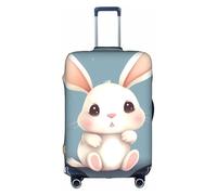 MMSJSBVY Cartoon Cute Bunny Elastic Luggage Cover - Dust and Scratch Resistant Trolley Luggage Protector for 18-32 Inch Luggage L