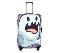 MMSJSBVY Cartoon Ghost Elastic Luggage Cover - Dust and Scratch Resistant Trolley Luggage Protector for 18-32 Inch Luggage M