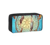 MMSJSBVY Catch Dream Net Large Capacity Pencil Case, Oxford Fabric Stationery Organizer with Smooth Zipper for School Office Travel