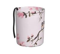 MMSJSBVY Cherry Blossom Car Rubbish Bin, Waterproof And Leakproof Car Wastebasket, Portable And Durable Car Waste Bag