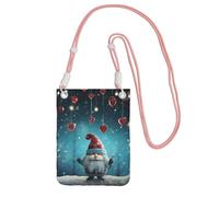 MMSJSBVY Christmas Traditional Gnome Crossbody Phone Bag For Women, Small Waterproof Purse With Adjustable Strap, Lightweight Daily Travel Handbag