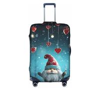 MMSJSBVY Christmas Traditional Gnome Elastic Luggage Cover - Dust and Scratch Resistant Trolley Luggage Protector for 18-32 Inch Luggage S