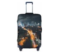 MMSJSBVY City Night View Elastic Luggage Cover - Dust and Scratch Resistant Trolley Luggage Protector for 18-32 Inch Luggage XL