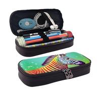 MMSJSBVY Colorful Zebra Pencil Case - Large Capacity Durable Pencil Case, Stationery Organizer, School Office Supplies