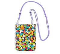 MMSJSBVY Confetti Bright Pattern Crossbody Phone Bag For Women, Small Waterproof Purse With Adjustable Strap, Lightweight Daily Travel Handbag
