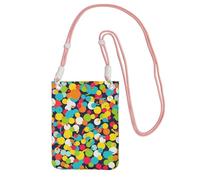 MMSJSBVY Confetti Bright Pattern Crossbody Phone Bag For Women, Small Waterproof Purse With Adjustable Strap, Lightweight Daily Travel Handbag