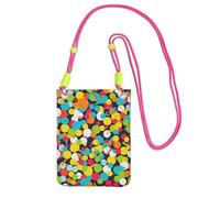 MMSJSBVY Confetti Bright Pattern Crossbody Phone Bag For Women, Small Waterproof Purse With Adjustable Strap, Lightweight Daily Travel Handbag