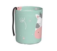 MMSJSBVY Cow Background Car Rubbish Bin, Waterproof And Leakproof Car Wastebasket, Portable And Durable Car Waste Bag