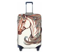 MMSJSBVY Cupid Arrow Love Horse Elastic Luggage Cover - Dust and Scratch Resistant Trolley Luggage Protector for 18-32 Inch Luggage L