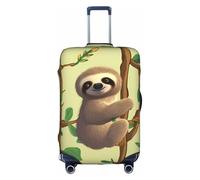MMSJSBVY Cute Cartoon Sloths Elastic Luggage Cover - Dust and Scratch Resistant Trolley Luggage Protector for 18-32 Inch Luggage XL