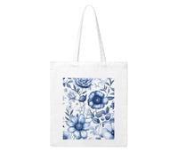 MMSJSBVY Flowering Herbs And Herbaceous Plants Canvas Tote Bag, Large Canvas Handbag With Double-Sided Heat Transfer Print For Shopping Travel Work Gifts