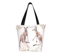 MMSJSBVY Funny Cartoon Kangaroo Zoo Women'S Handbag Shopping Bag, Large Capacity Tote Bag, Suitable For Shopping, Beach Trips, And Fitness