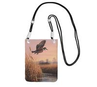 MMSJSBVY Hunting Flying Wild Ducks Crossbody Phone Bag For Women, Small Waterproof Purse With Adjustable Strap, Lightweight Daily Travel Handbag