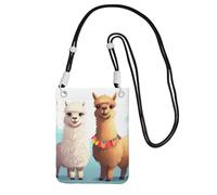 MMSJSBVY Llama Alpaca Crossbody Phone Bag For Women, Small Waterproof Purse With Adjustable Strap, Lightweight Daily Travel Handbag