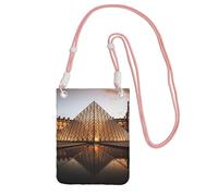 MMSJSBVY Louvre Museum In Paris Crossbody Phone Bag For Women, Small Waterproof Purse With Adjustable Strap, Lightweight Daily Travel Handbag
