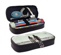 MMSJSBVY Married Couple Walking On The Beach Pencil Case - Large Capacity Durable Pencil Case, Stationery Organizer, School Office Supplies