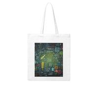 MMSJSBVY Math Question Canvas Tote Bag, Large Canvas Handbag With Double-Sided Heat Transfer Print For Shopping Travel Work Gifts