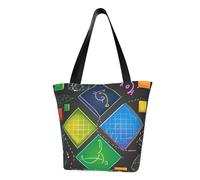MMSJSBVY Math Quiz Women'S Handbag Shopping Bag, Large Capacity Tote Bag, Suitable For Shopping, Beach Trips, And Fitness