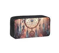 MMSJSBVY Native American Dream Catcher Large Capacity Pencil Case, Oxford Fabric Stationery Organizer with Smooth Zipper for School Office Travel