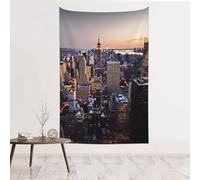 MMSJSBVY New York City Decorative Tapestry 60x40in, Wall Art Wall Covering, Suitable As A Bedhead Backdrop, Beach Towel, Or Tablecloth